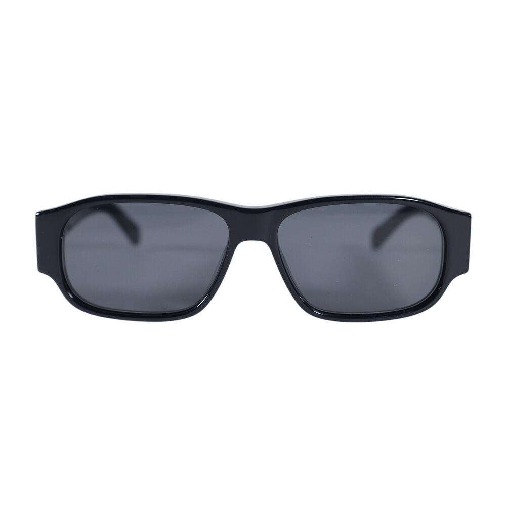 Salvatore Ferragamo Narrow Rectangle Mens Sunglasses - Black/Dark Grey - NWT